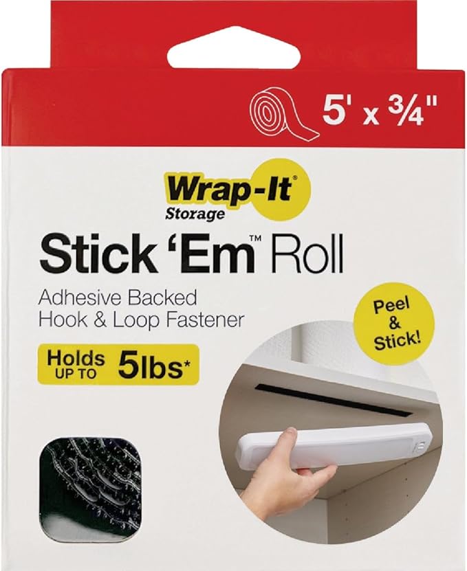 Adhesive Roll - 5' x 0.75" by Wrap-It Storage