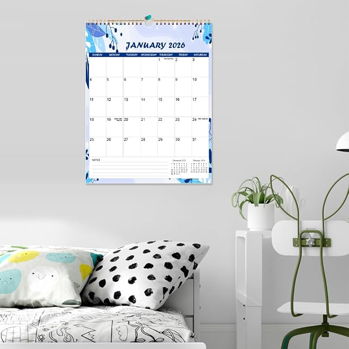 2026-2027 Calendar - Wall Calendar from Apr 2026 to June 2027, 15 Monthly Calendar with Seasonal Designs for Planning and Organizing for Home or Office, 11.5 x 14.5 In Calender 2026-2027 Monthly