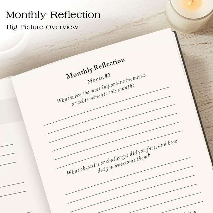 The Kaizen Journal for Self Improvement – Undated Daily Planner & Habit Tracker for Men & Women, Productivity, Focus & Mental Health – 24-Week Goal Planner with Gift-Ready Box, Two Colors (Black)