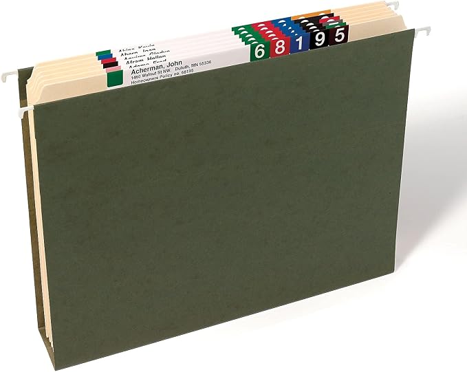 Smead File Folder, Reinforced Straight-Cut Tab (Not Undercut), Letter Size, Manila, 100 per Box (10310)