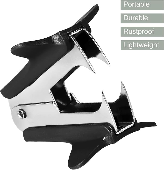 YOKIVE 2 Pcs Staple Remover, Office Staplers Puller | Easily Remove Staples Great for Office Home Desktop Accessories (Black)