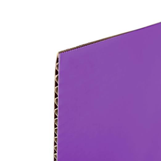 Flipside Products 36” x 48” Project Boards for Presentations, Science Fair, School Projects, Event Displays and Trifold Picture Board, Proudly Made in USA - Purple - 24 Pack