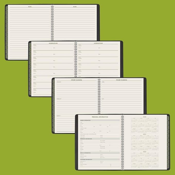 2021 Monthly Planner by AT-A-GLANCE, 9" x 11", Large, Recycled, Black (70260G0521)
