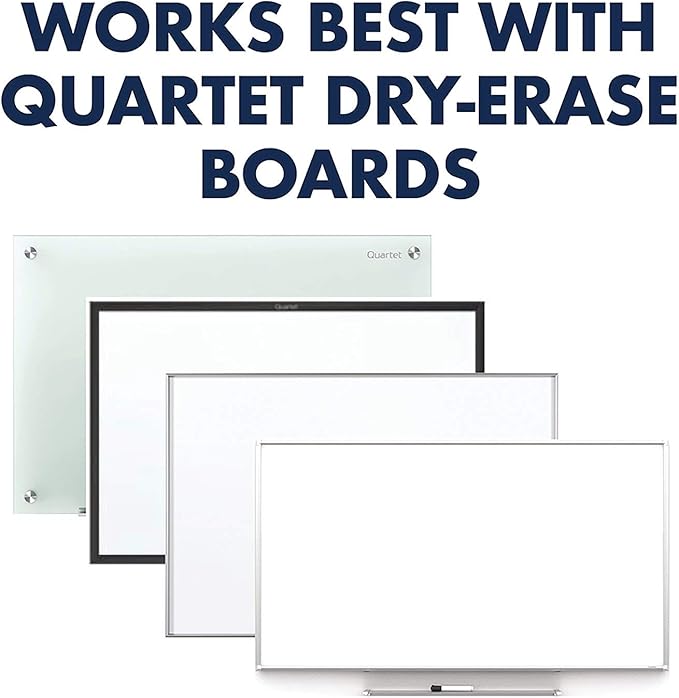 Quartet White Board Dry Erase Board Eraser, 5" x 2", Max Clean for Dry Erase Markers, Includes Magnetic Caddy Holder, Home School Supplies & Home Office Accessories, White/Gray (DFEB4)