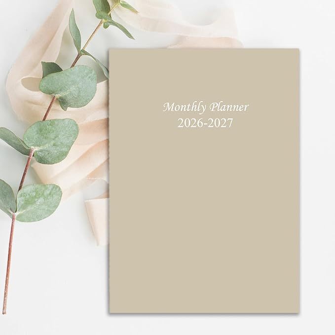 2026-2027 Monthly Planner - 15 Months Calendar from April 2026 - June 2027, Monthly Planner 2026-2027 Easy to Organize Your Daily Life, 7" x 10", Beige
