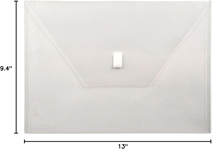 LION Design-R-Line Poly Envelope, 9-3/8 x 13 Inches, Clear, 1 Envelope (22080-CR)