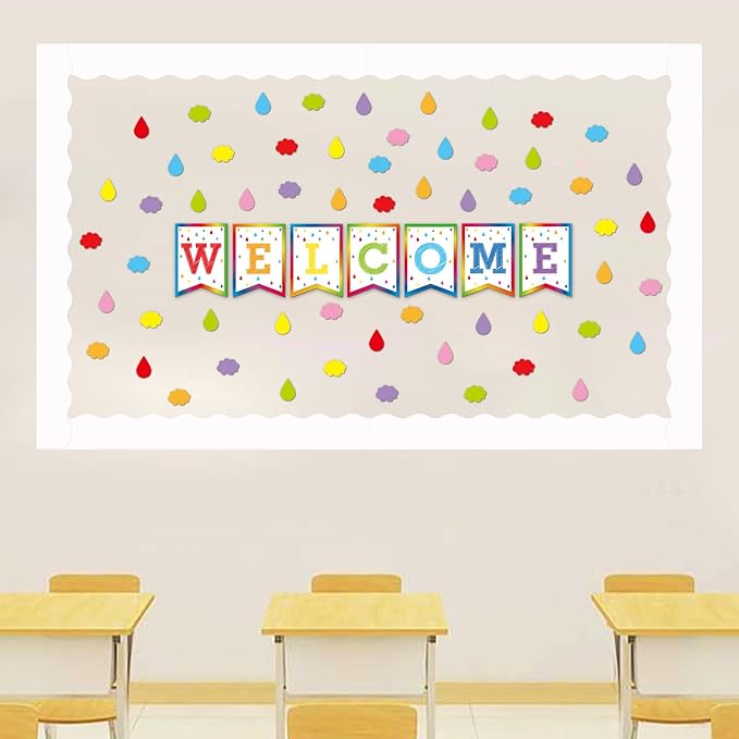 Fancy Land White Bulletin Board Border for Classroom White Scalloped Trim Borders for Back to School Decor Supplies 52Ft