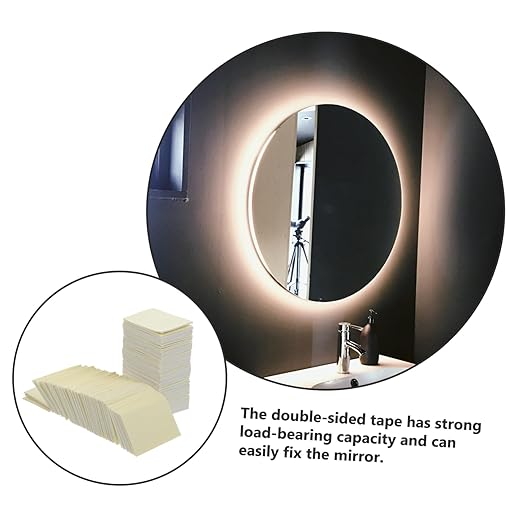 STOBAZA 100pcs Heavy Duty Double Sided Tape Adhesive Pads for Wall Mounting Mirror Craft