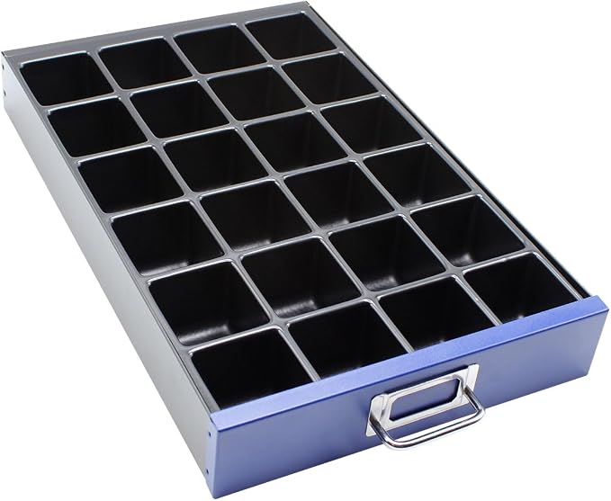 Bisley MultiDrawer Cabinet Insert Trays, 24-Section Insert, 2" Depth | Optimize your Cabinet Drawers