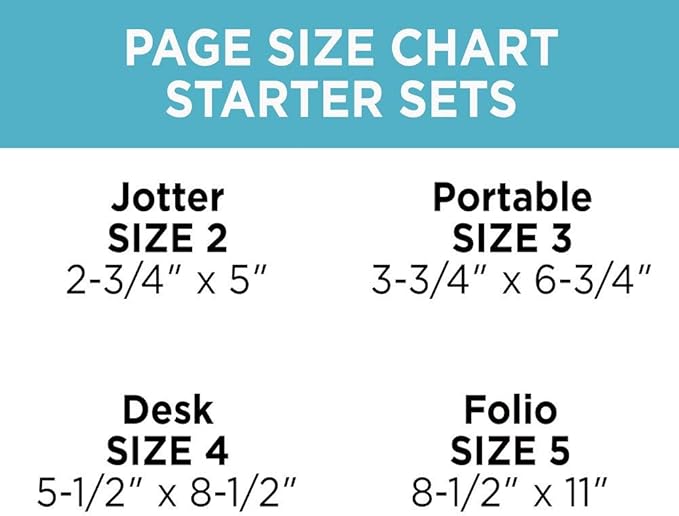AT-A-GLANCE Genuine Leather Undated Starter Set, Folio Size, Black (038-0540-05)