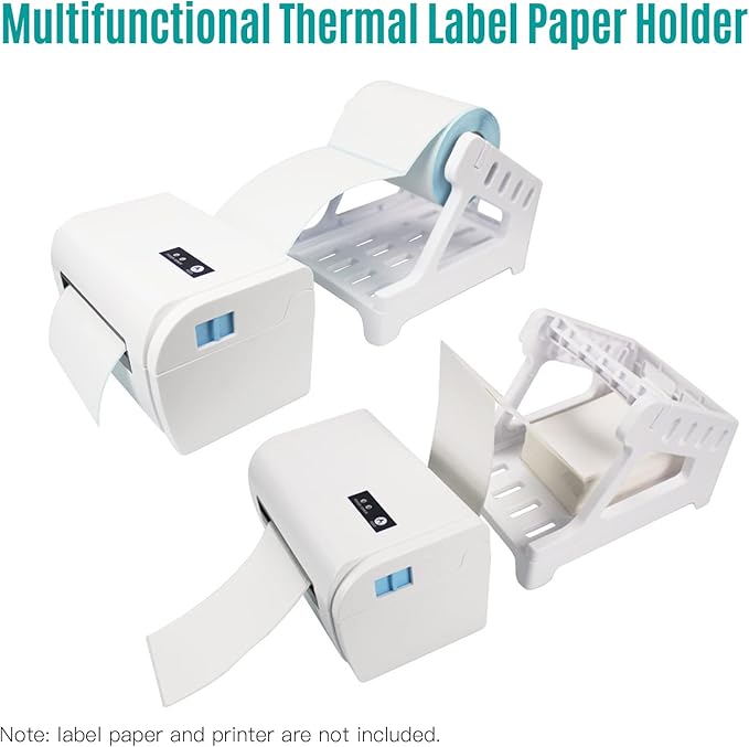 Universal Compatibility Label Holder, Easy to Use Premium Material, Good Helper in Business, Compact Size, Suitable for Rolls and Fanfold Labels, Compatible with Thermal Printer