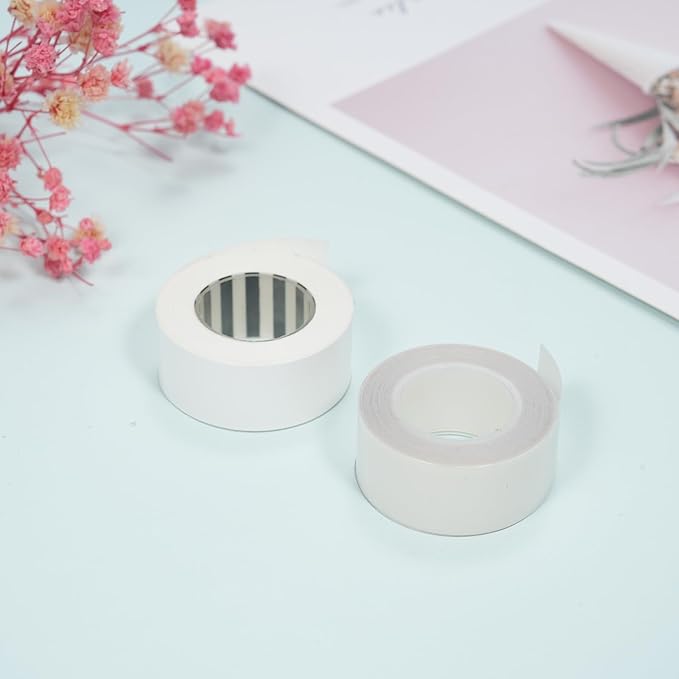 HUIOP Label Tape,Label Tape 1 Roll Thermal Label Skicker Compatible with King Jim TEPRA LR5C Labeler Cute Thermal Paper Print Tape 15mm*4m - Transparent