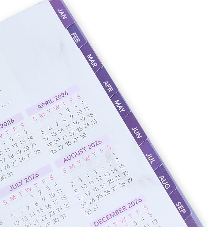 RE-FOCUS THE CREATIVE OFFICE 2026 Annual Calendar Planner 13 month with To-Do Lists between each month for Tasks, Notes or Appointments. Heavyweight Paper with Tabs. Durable, Sturdy Calendar Planner cover resistant to bending, breaking, or ripping. Dat...
