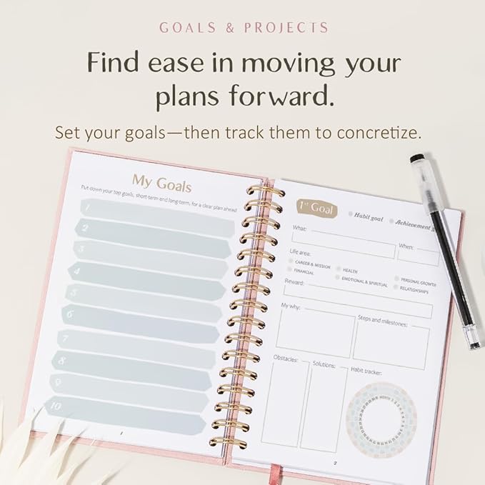 The ADHD Planner - Undated Daily Weekly Schedule Organizer Journal for Disorganized People - Habit Tracker Record Emotions & Mood - Academic Goals - Structure & Focus for Adults Brains (Spiral)