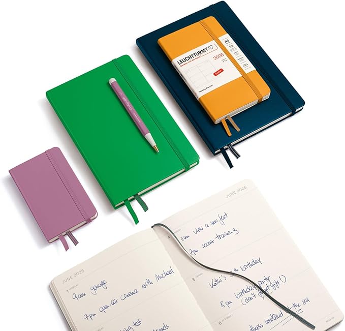 LEUCHTTURM1917 - Weekly Planner 2026, Softcover, Medium (A5), Black (Jan 1 - Dec 31, 2026)