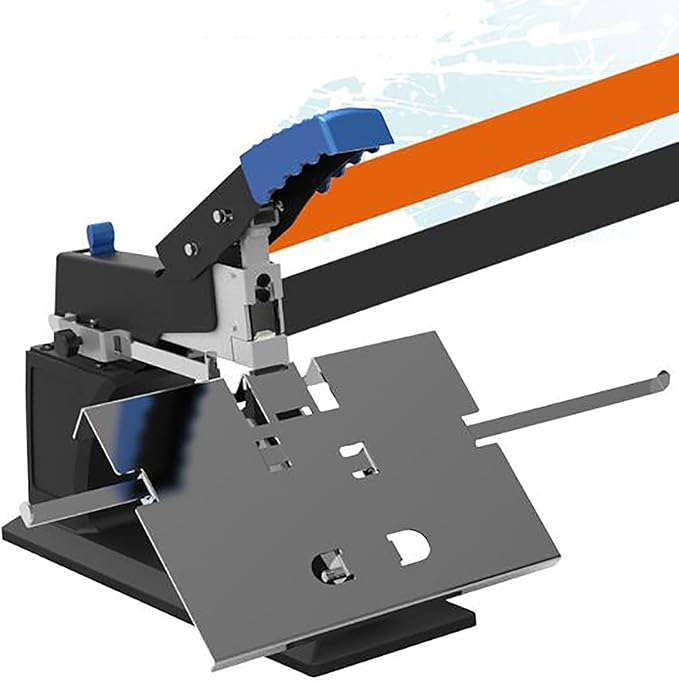 Manual Book Stapler, A3 Booklet Making Machine with Anti-Slip Handle, 60 Sheet Capacity and Adjustable Side Margin