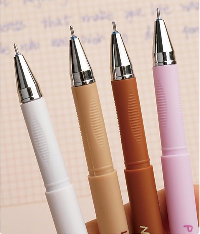 MOZXIRZ 4 Pcs Cute Erasable Pens Cartoon Animal Gel Pen 0.5mm Black Ink Smooth Writing Pen Kawaii Erasable Pens for Women School Supplies Office Supplies (Animal-Black Ink)
