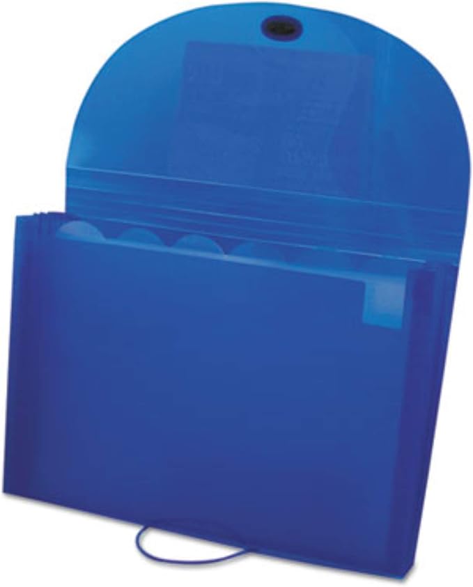 7-Pocket Expanding File, Letter, Blue