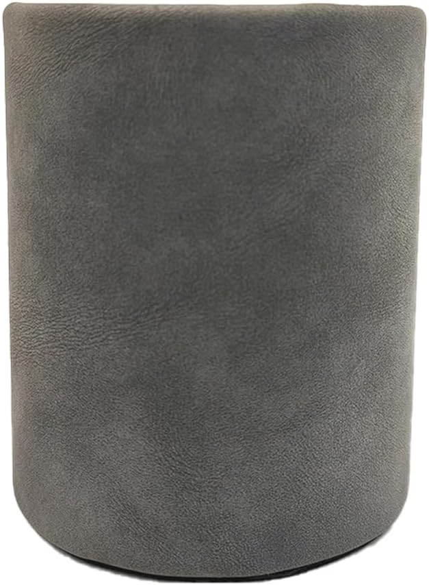 Leather Pen Holder, Dark Gray Pencil Holder, Desktop Elegant Pen Holder for Desk, Stationery Organizer for School Office Home Dorm