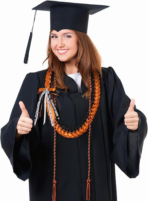 TFTAFAN Graduation Leis and Graduation Honor Cords Class of 2026 Graduation Ribbon Lei Graduation Necklace Braided Necklaces gift for Student Gifts Party Supplies