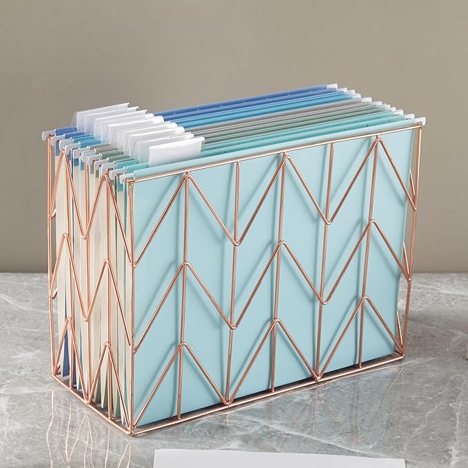 10 Pack Hanging File Folders Letter Size with 1/5 Cut Adjustable Tabs File Folder for Filing Cabinet Reinforced Hanging Folders Design for Home School Office and Medical Charts, Blue Design