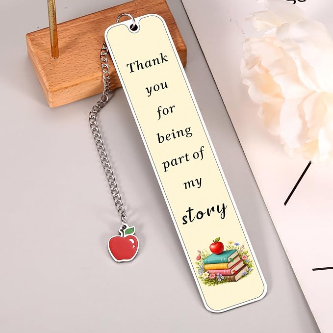 Teacher Appreciation Gifts Thank You Teacher Gift Bookmark for Women Men Kindergarten Teachers End of Year Gift Bulk Summer Gifts for Teachers Appreciation Week Graduation Retirement Gift for Her