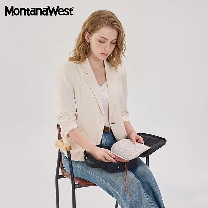 Montana West Bible Covers for Women Men with Leather Bookmark Carrying Book Case Church Bag Outdoor Protective
