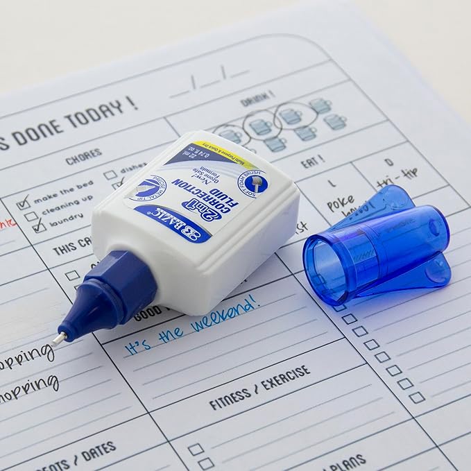 BAZIC 22ml 2 in 1 Correction w/Foam Brush Applicator & Pen Tip