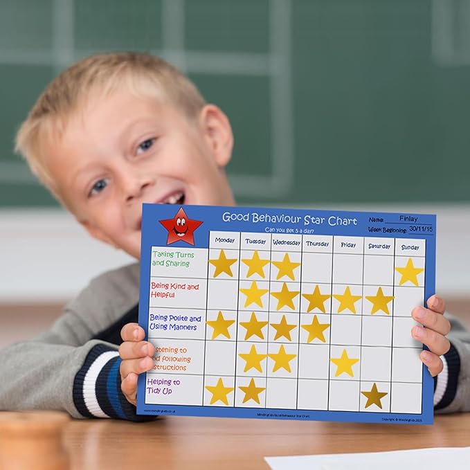 Star Stickers - 2520 PCS 0.6" Foil Star Metallic Stickers for Kids Reward & School Classroom Teacher Supplies