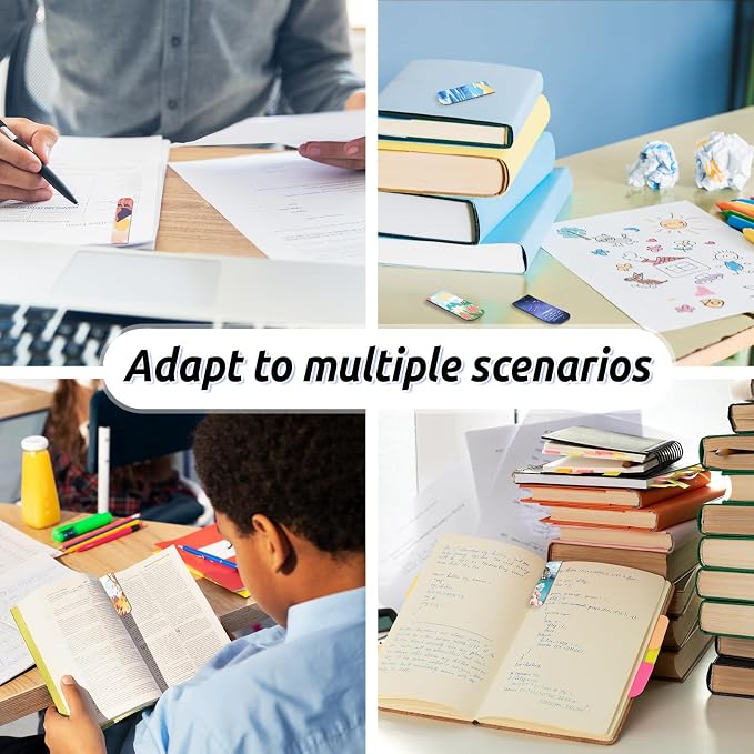 105 PCS Magnet Bookmark Clips,Bookmarks for Reading Women & Men,Cute Page Markers ,Christmas Gifts & Teacher Gifts