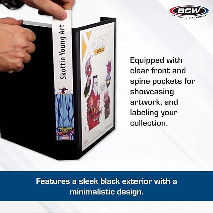 BCW Comic Book Stor-Folio – 2 Pack | Comic Book Travel Case for Current & Silver Age | Magnetic Comic Folio Carrier