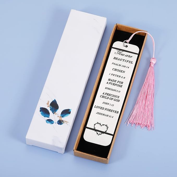Inspirational Christian Gifts for Women: Bible Verse Bookmark with Tassel - Perfect for Book Lovers, Birthdays, Christmas, Friends, Sisters, Book Clubs & Religious Gifts