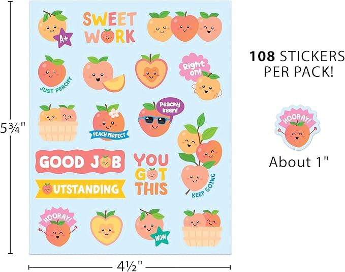 Teacher Created Resources Peach Smelly Stickers (TCR9457)