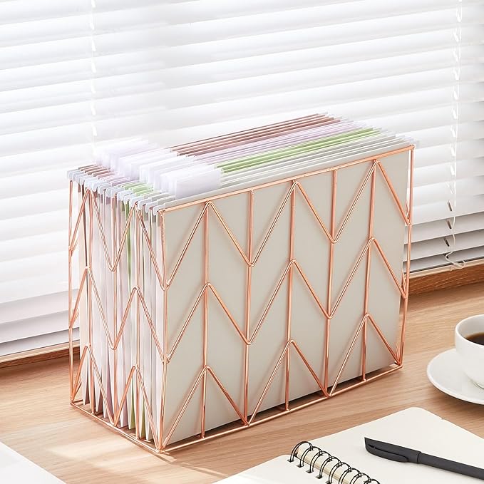 12 Pack Hanging File Folders Letter Size with 1/5 Cut Adjustable Tabs File Folder for Filing Cabinet Reinforced Hanging Folders Design for Home School Office and Medical Charts, Lilac Design