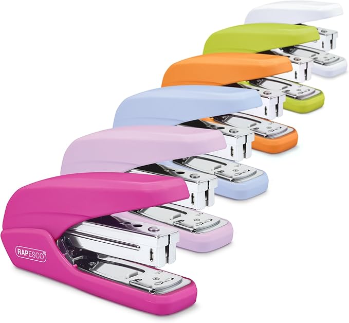 Rapesco X5-25ps Less Effort Stapler, 25-Sheet Capacity - Hot Pink (1384)