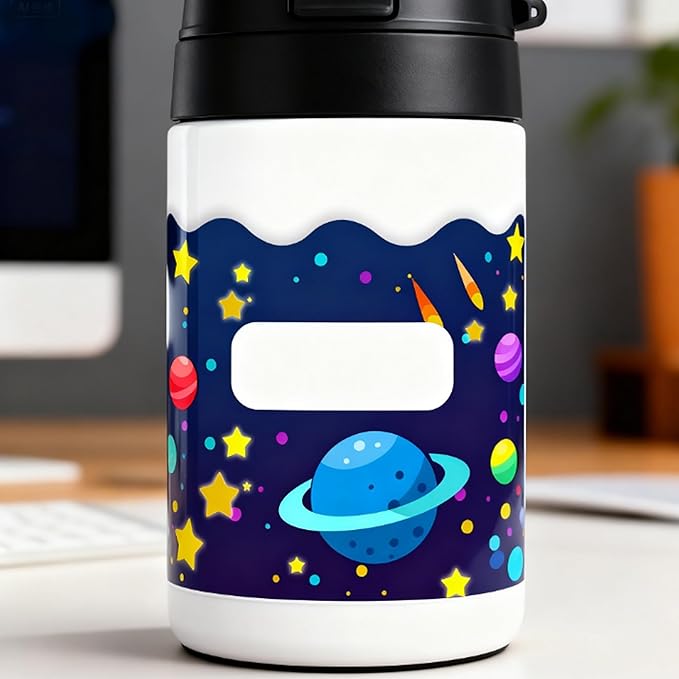 50 Pcs Space Theme Library Pockets,3.5 x 5 Inches Class Library Jobs Pocket Bulletin Board Chart Set for Holiday Plan Book Classroom Back to School Supplies
