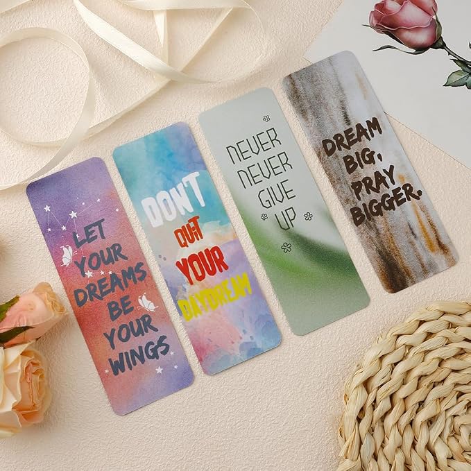 120 PCS Bookmarks for Kids Women Men, Book Markers for Reading, Teacher Bookmark, Inspirational Paper Book Marker