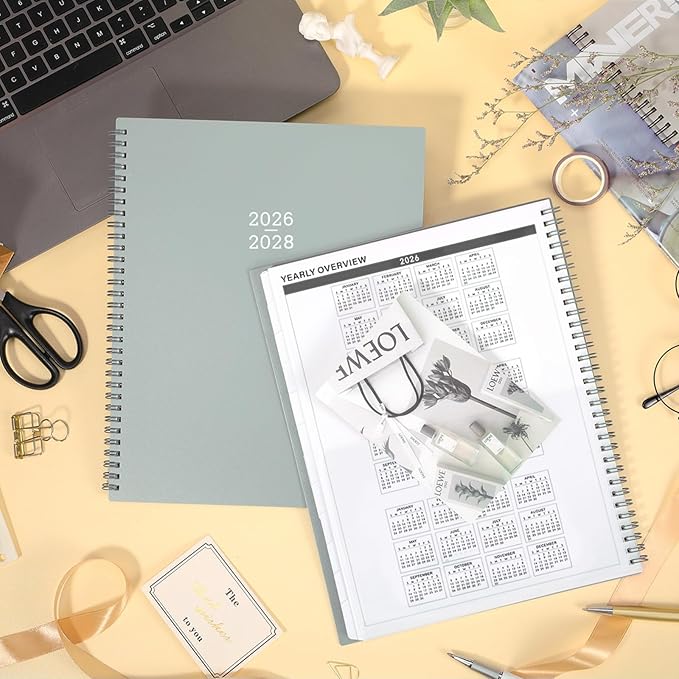 Monthly Planner 2026-2028 - 24 Months Planner 2026-2027, July 2026 to June 2028, 9 x 11 Inch, Monthly Calendar With Tabs, Ample Writing Blocks, Good for School