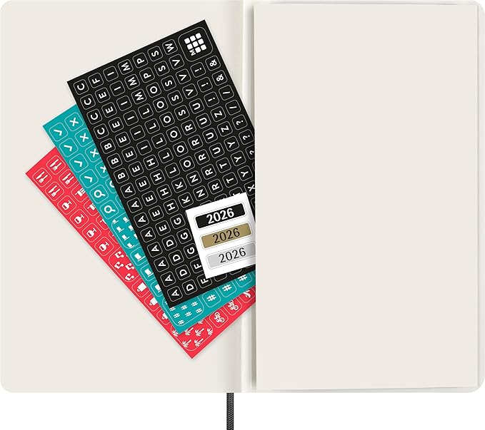 Moleskine Classic 12 Month 2026 Monthly Planner, Soft Cover, Large (5" x 8.25"), Black, 128 pages