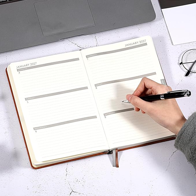 2026-2027 Planner - Planner 2026-2027 Weekly and Monthly with Stickers, JUL. 2026 - JUN. 2027, 5.75" X 8.25", Academic Calendar Planning with Premium Paper, Pen Holder, Inner Pocket and 44 Notes Pages