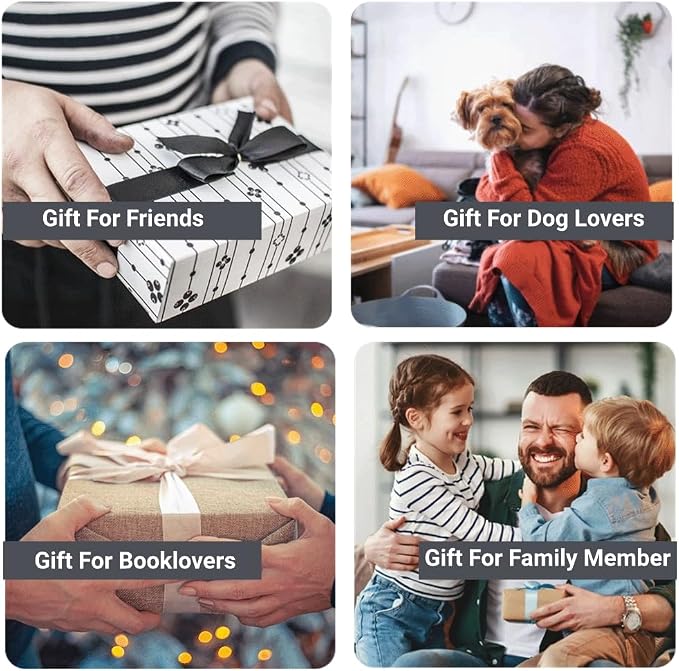 Dog Bookmark Gift for Women, Dog Mom Gifts for Women for Men for Dog Lovers Metals Book Pacge Markers for Kids Funny Dog Gifts