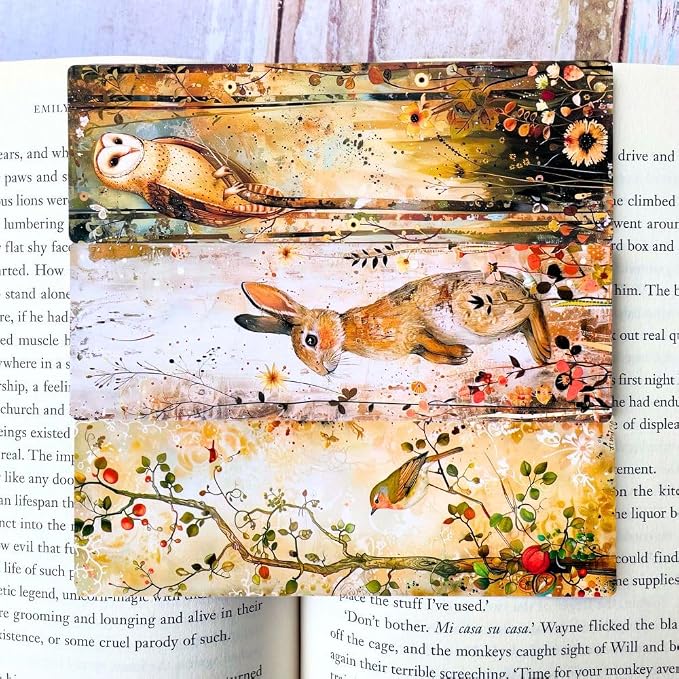 Woodland Animal Bookmarks 10PC Cute Page Markers Gift Set for Book Lover Teacher Cool End of Year Gifts Best Graduation Ideas Men Women Library Supplies Page Holders Reading