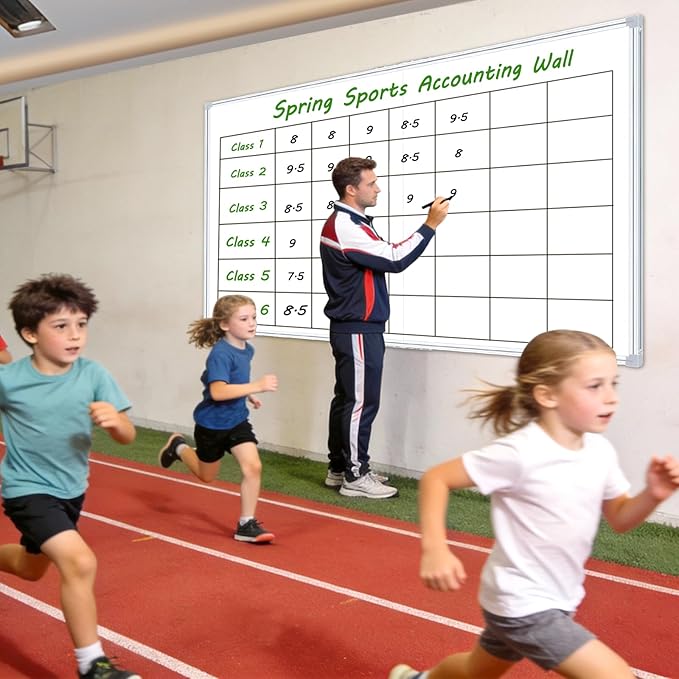 72"x40" Magnetic Whiteboard for Wall, Foldable 6x3.5 Ft Dry Erase Board Aluminum Frame Hanging White Board for Classroom, Office & Home Studio, Full Accessory Kit Included