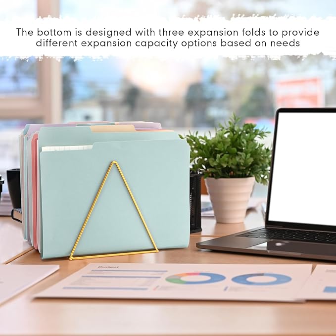96 Pcs File Folders 9.5x11.6 Inch Manilla Folders Letter Size with 1/3 Cut Tabs 12 Colored Office Home School Organizers for Documents, Classroom Supplies and Paper Storage (Vintage Color)