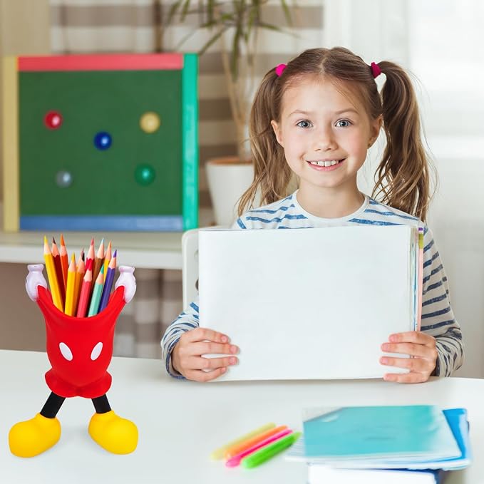 JUNIQUTE Pencil Holder for Desk Cute,Unique Kids Desktop Organizer Cup,Also Ideal for Makeup Brushes, Kitchen Utensils, and Toothbrushes