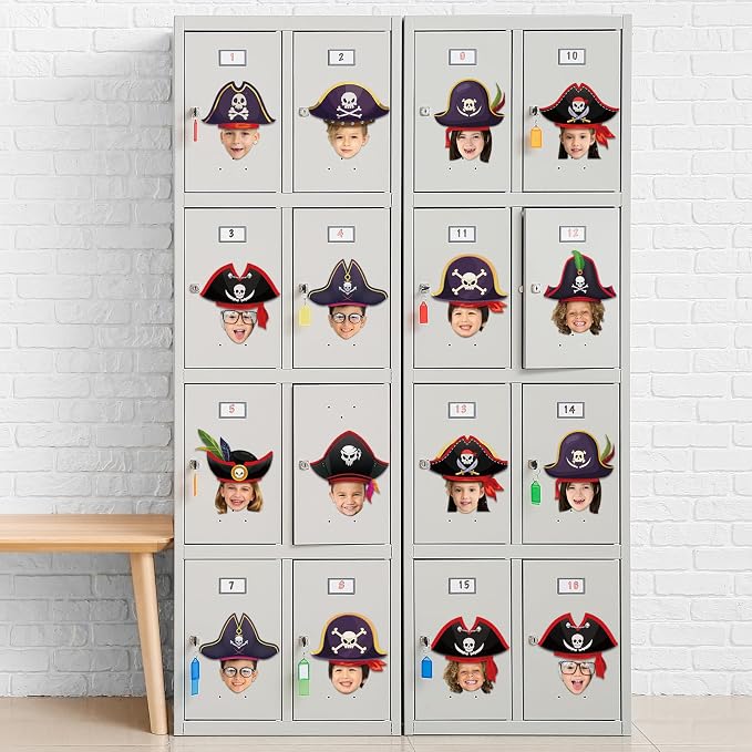 gisgfim 80Pcs Pirate Cutouts Adventure Decorations Bulletin Board Skull Hat Paper Cut-Outs Classroom Decor for Boy Girl DIY Craft Photo Wall Kindergarten Preschool Back to School Party Favor Supply