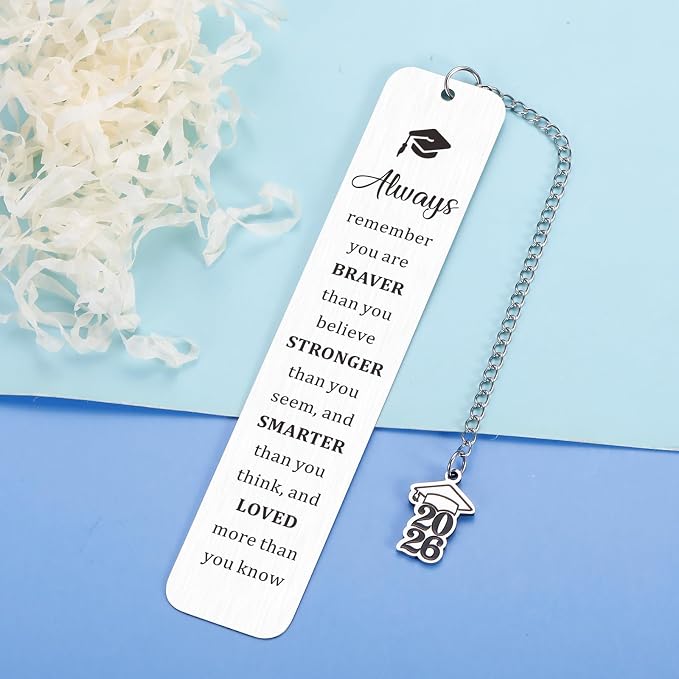 Graduation Gifts for Teen Boys Girls Senior 2026 High School Graduation Gifts for Her Him Inspirational Bookmark Class of 2026 Grad Gifts for College Student 5th 8th Grade Graduation Decorations Phd