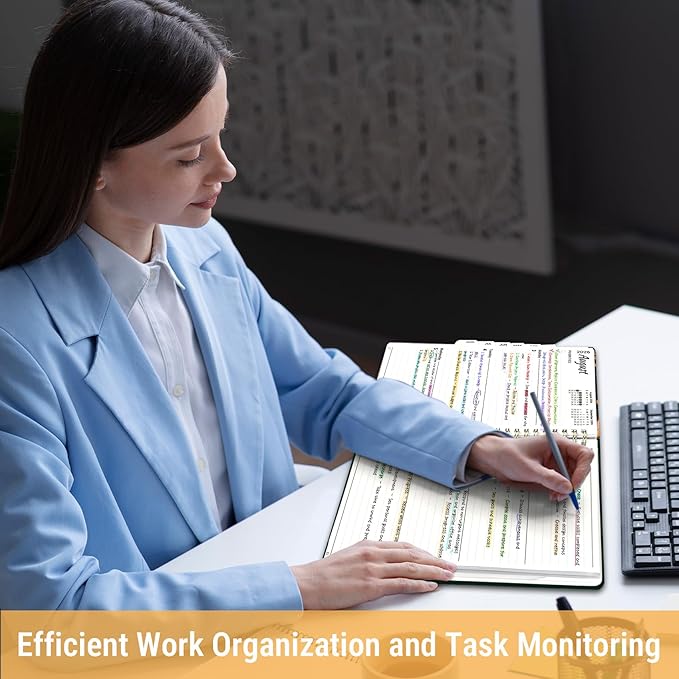 2026 Planner, Weekly and Monthly Planner for Women, January 2026 - December 2026, Hardcover 2026 Calendar Planner Book with Tabs, Inner Pocket, Spiral Bound, Perfect for Office Home School Supplies - A5 (6.3" x 8.5"), Golden Lilies