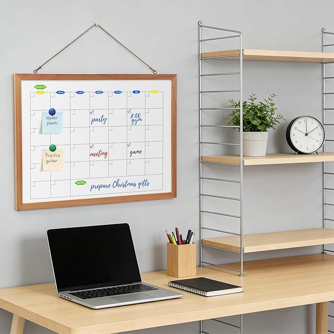 RXMC RUIXUANBOAD whiteboard 17.9x12.6 inch Magnetic Double-Sided, Dry Erase Board Writing Board, Suitable for Home Office Teaching, Equipped with 3 Marker pens and 4 Magnets (Standard3)