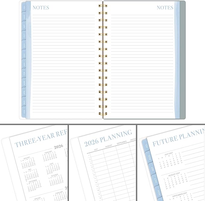 Cambridge Planner 2026-2027 Weekly & Monthly Academic 12-Month July-June, 5-1/2" x 8-1/2", Leah Bisch, Peony Field (LB51-200A)